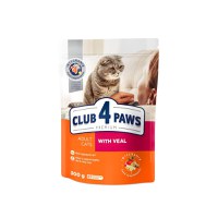 CLUB 4 PAWS Premium, Vită, hrană uscată pisici, 300g - 1