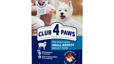 CLUB 4 PAWS Premium, XS-S, Miel, hrană umedă câini, (în sos) CLUB 4 PAWS Premium, XS-S, Miel, plic hrană umedă câini, (în sos), 100g