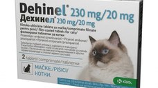 DEHINEL, antiparazitare pisici, 230 mg/20 mg, comprimate masticabile, 2cpr