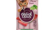 DELICKCIOUS Snack Cremos pentru Pisici cu Ton si Aloe Vera, 60g