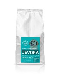 Devora Grain Free Puppy Large si Medium cu Iepure, 4 kg - 1