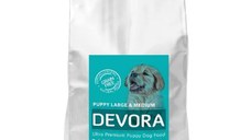 Devora Grain Free Puppy Large si Medium cu Iepure, 4 kg
