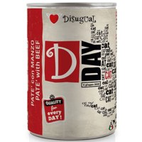 DISUGUAL D Day, Vită, conservă hrană umedă fără cereale pisici, (pate), 400g - 2