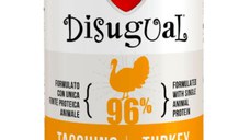 DISUGUAL Monoprotein, XS-XL, Curcan, conservă hrană umedă monoproteică fără cereale câini, (pate), 400g