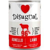 DISUGUAL Monoprotein, XS-XL, Miel, conservă hrană umedă monoproteică fără cereale câini, (pate), 400g - 1