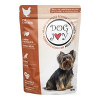 DOG JOY, XS-S, Pui, plic hrană umedă câini, (în sos), 100g - 1