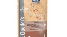 DR. CLAUDER'S, Pasăre și Rinichi, plic hrană umedă pisici, (în sos), 100g