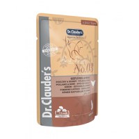 DR. CLAUDER'S, Pasăre și Rinichi, plic hrană umedă pisici, (în sos), 100g - 1