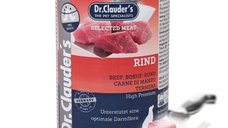 DR. CLAUDER'S Selected Meat cu vita, hrana umeda fara cereale pentru caini XS-XL, 400 g
