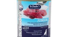 DR. CLAUDER'S Selected Meat Junior, Vită și Pasăre, Conservă Hrană Umedă Fără Cereale pentru Câini Junior, 800g