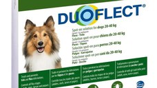 DUOFLECT, spot-on, solutie antiparazitara DUOFLECT, spot-on, soluție antiparazitară, câini 20-40kg, 3 pipete