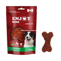 ENJOY Carnivore Chompin Bones, XS-XL, Miel și Orez, punguță recompense câini, 100g - 1