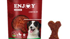 ENJOY Carnivore Chompin Bones, XS-XL, Miel și Orez, punguță recompense câini, 100g