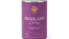 ESSENTIAL Highland Living, Hrană Umedă pentru Câini fără Cereale, Curcan și Rață, 400g, XS-XL
