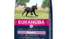 EUKANUBA Puppy Large Breed, L-XL, Pui, hrană uscată câini junior, 15kg