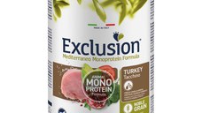 EXCLUSION Mediterraneo Monoprotein Formula, XS-XL, Curcan, conservă hrană umedă monoproteică câini, (pate), 400g