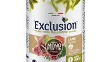EXCLUSION Mediterraneo Monoprotein pentru Câini cu Miel, Conservă Umidă 400g, XS-XL