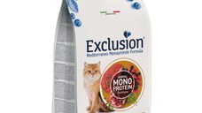 EXCLUSION Mediterraneo Monoprotein Sterilised, Vită, hrană uscată monoproteică pisici sterilizate, 12kg