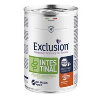 EXCLUSION Monoprotein VD Intestinal, XS-XL, Porc și Orez, dietă veterinară, conservă hrană umedă fără cereale câini, sistem digestiv, (pate), 400g - 1