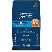 FELICIA Derma Care Adult Medium & Large, M-XL, Somon, hrană uscată conținut redus cereale câini, alergii, 15kg - 1