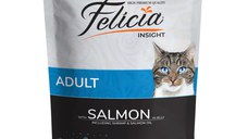 FELICIA, Somon, plic hrană umedă fără cereale pisici, (în aspic), 85g