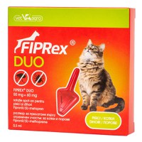 FIPREX Duo, deparazitare externă pisici, pipetă repelentă, 1buc - 2