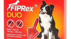 FIPREX Duo Pipetă Repelentă pentru Deparazitare Externă Câini M (10-20kg) - 1 Bucată