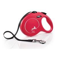 FLEXI Classic, lesă bandă retractabilă câini, nylon, roșu, L(50kg, 8m) - 2