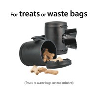 FLEXI Multi Box recompense & pungi igienice, accesoriu stocare câini, plastic, negru, S-L - 3