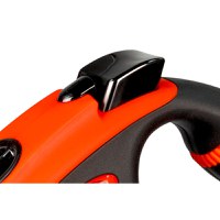 FLEXI Xtreme, lesă bandă retractabilă câini, nylon, portocaliu, L(65kg, 5m) - 5