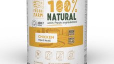 FRESH FARM Pui Smooth pentru Câini, Conservă Umidă XS-XL, 800g