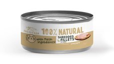 FRESH FARM Schredded Fillets cu Pui pentru Pisici, Hrana Umeda Fara Cereale in Sos, Conserva 70 g
