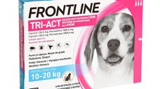 Frontline Tri-Act, solutie spot-on antiparazitară, câini FRONTLINE Tri-Act, spot-on, soluție antiparazitară, câini 10-20kg, 3 pipete