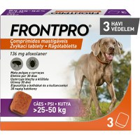 FRONTPRO, deparazitare externă câini, comprimate masticabile FRONTPRO, deparazitare externă câini, XL(25 - 50kg), comprimate masticabile, 136mg x 3buc - 2