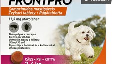 FRONTPRO, deparazitare externă câini, comprimate masticabile FRONTPRO, deparazitare externă câini, XS-S(2 - 4kg), comprimate masticabile, 11mg x 3buc
