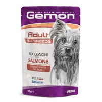 GEMON All Breeds, XS-XL, Somon, plic hrană umedă fără cereale câini, (în aspic), 100g - 1