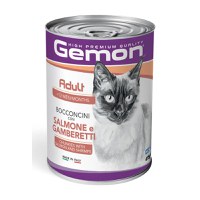 GEMON, Somon și Creveți, conservă hrană umedă pisici, (în aspic), 415g - 2