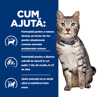 HILL'S Prescription Diet c/d Stress + Metabolic, Pui, dietă veterinară pisici, plic hrană umedă, sistem urinar, metabolism, (în sos), bax, 85g x 12buc - 7