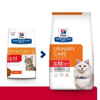 HILL'S Prescription Diet c/d Urinary Multicare Stress, Pui, dietă veterinară pisici, hrană uscată, afecțiuni urinare HILL'S Prescription Diet c/d Urinary Care Multicare Stress, Pui, dietă veterinară pisici, hrană uscată, sistem urinar, sistem nervos & ca - 1