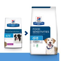 HILL'S Prescription Diet d/d Food Sensitivities, Rață cu Orez, dietă veterinară câini, hrană uscată, sensibilități digestive HILL'S Prescription Diet d/d Food Sensitivities, Rață cu Orez, dietă veterinară câini, hrană uscată,  piele si blana, sistem dige - 1