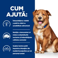 HILL'S Prescription Diet Derm Complete, dietă veterinară câini, hrană uscată, afecțiuni dermatologice HILL'S Prescription Diet Derm Complete, dietă veterinară câini, hrană uscată,piele & blana, 12kg - 13