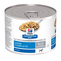 HILL'S Prescription Diet Derm Complete, XS-XL, Ou, dietă veterinară, conservă hrană umedă câini, piele & blană, (pate), 200g - 1