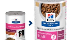 HILL'S Prescription Diet Gastrointestinal Biome, Pui cu Legume, dietă veterinară câini, conservă hrană umedă, sistem digestiv, 354g