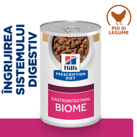HILL'S Prescription Diet Gastrointestinal Biome, Pui cu Legume, dietă veterinară câini, conservă hrană umedă, sistem digestiv, 354g - 9