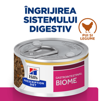 HILL'S Prescription Diet Gastrointestinal Biome, Pui cu Legume, dietă veterinară pisici, conservă hrană umedă, sistem digestiv, 82g - 5