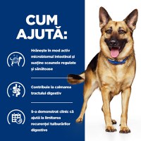 HILL'S Prescription Diet Gastrointestinal Biome, Pui, dietă veterinară câini, hrană uscată, afecțiuni digestive HILL'S Prescription Diet Gastrointestinal Biome, Pui, dietă veterinară câini, hrană uscată, sistem digestiv, 1.5kg - 5
