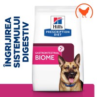 HILL'S Prescription Diet Gastrointestinal Biome, Pui, dietă veterinară câini, hrană uscată, afecțiuni digestive HILL'S Prescription Diet Gastrointestinal Biome, Pui, dietă veterinară câini, hrană uscată, sistem digestiv, 1.5kg - 8