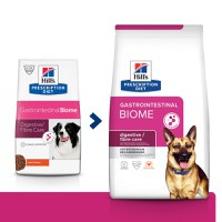 HILL'S Prescription Diet Gastrointestinal Biome, Pui, dietă veterinară câini, hrană uscată, afecțiuni digestive HILL'S Prescription Diet Gastrointestinal Biome, Pui, dietă veterinară câini, hrană uscată, sistem digestiv, 1.5kg - 2