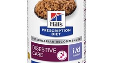 HILL'S Prescription Diet i/d Low Fat Pui pentru Câini, Conservă Umidă 200g, Dietă Veterinară pentru Digestie Sănătoasă