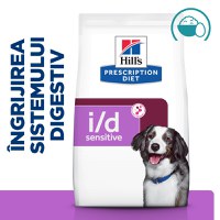 HILL'S Prescription Diet i/d Sensitive Digestive Care, Ou și Orez, dietă veterinară câini, hrană uscată, sensibilități digestive HILL'S Prescription Diet i/d Sensitive Digestive Care, Ou și Orez, dietă veterinară câini, hrană uscată, sistem digestiv, 4kg - 4